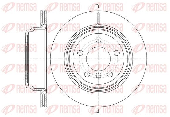 Kawe 1x Bremsscheibe [Hersteller-Nr. 6145310] für BMW