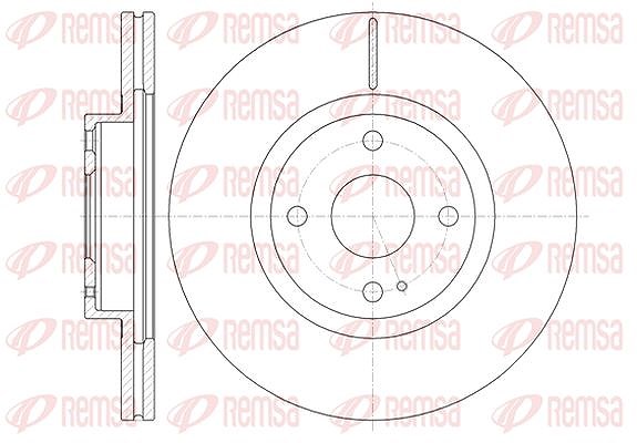 Kawe 1x Bremsscheibe [Hersteller-Nr. 6138010] für Mazda