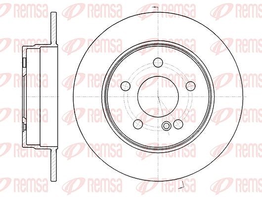 Kawe 1x Bremsscheibe [Hersteller-Nr. 6106900] für Mercedes-Benz