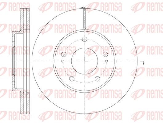 Kawe 1x Bremsscheibe [Hersteller-Nr. 6113010] für Mitsubishi