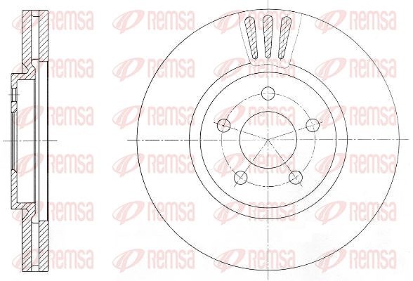 Kawe 1x Bremsscheibe [Hersteller-Nr. 6137010] für Chrysler