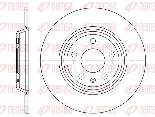 Kawe 1x Bremsscheibe [Hersteller-Nr. 6111200] für Audi