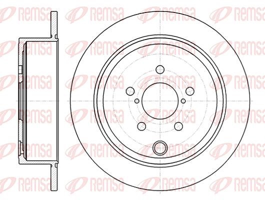 Kawe 1x Bremsscheibe [Hersteller-Nr. 6141500] für Toyota, Subaru