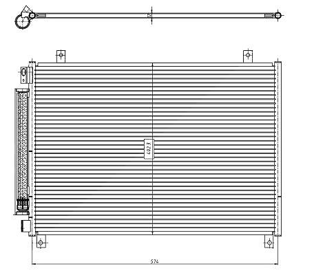 Nrf Kondensator, Klimaanlage [Hersteller-Nr. 350461] für Suzuki