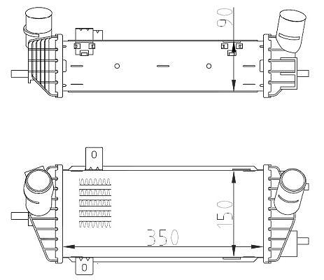 Nrf Ladeluftkühler [Hersteller-Nr. 309070] für Hyundai, Kia