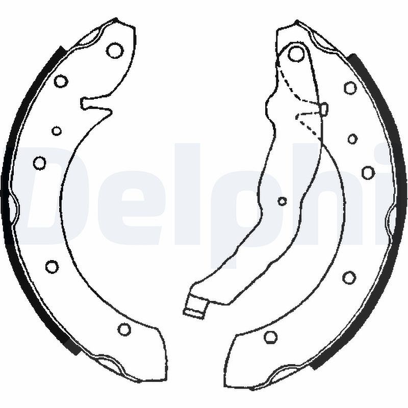 Delphi Bremsbackensatz [Hersteller-Nr. LS1634] für BMW