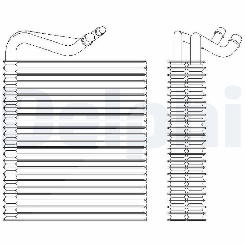 Delphi Verdampfer, Klimaanlage [Hersteller-Nr. TSP0525202] für Mini