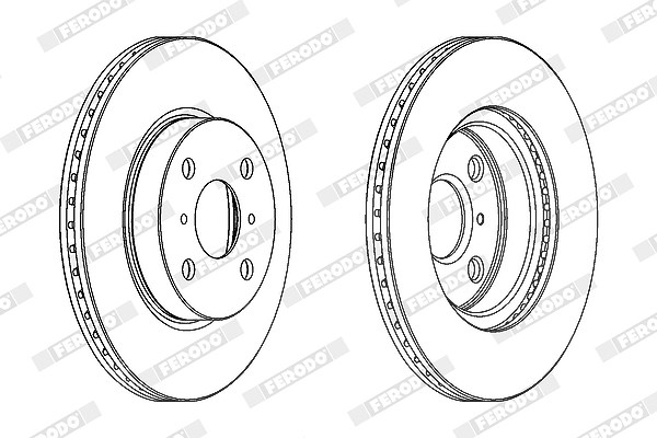 Ferodo Bremsscheibe [Hersteller-Nr. DDF1710C] für Toyota, Aston Martin
