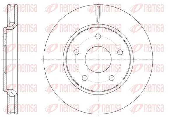 Kawe 1x Bremsscheibe [Hersteller-Nr. 6139310] für Fiat, Dodge, Chrysler