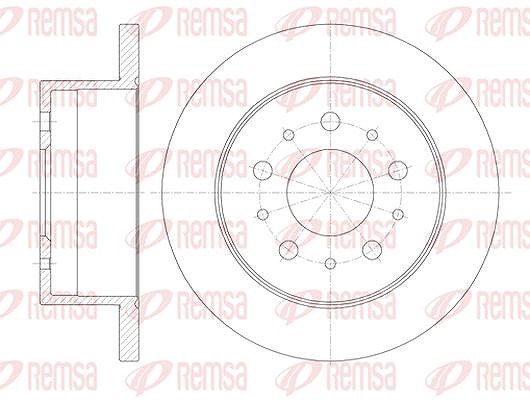 Kawe 1x Bremsscheibe [Hersteller-Nr. 6112000] für Citroën, Kia, Fiat, Peugeot