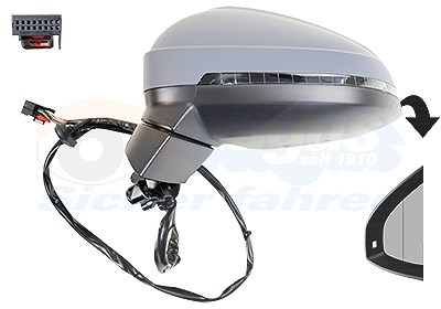 Van Wezel Außenspiegel [Hersteller-Nr. 0346805] für Audi
