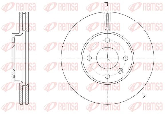 Kawe 1x Bremsscheibe [Hersteller-Nr. 6145610] für Chevrolet