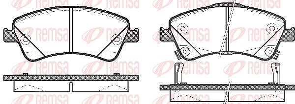 Kawe Bremsbelagsatz, Scheibenbremse [Hersteller-Nr. 134112] für Toyota