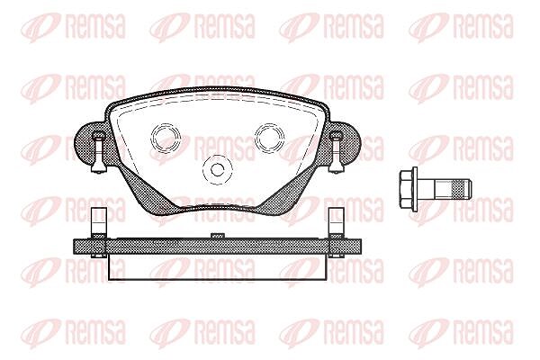 Kawe Bremsbelagsatz, Scheibenbremse [Hersteller-Nr. 077700] für Ford, Jaguar