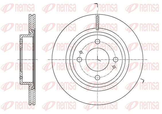 Kawe 1x Bremsscheibe [Hersteller-Nr. 6162110] für Mitsubishi