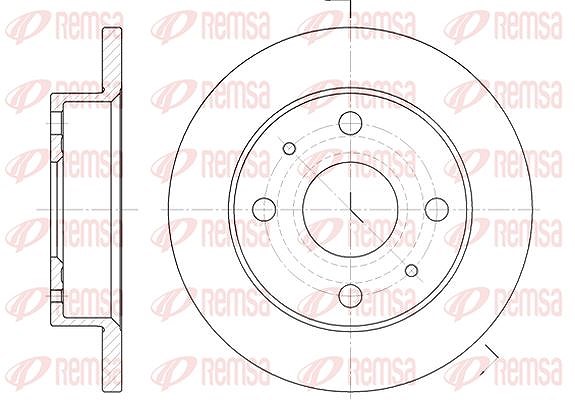 Kawe 1x Bremsscheibe [Hersteller-Nr. 683000] für Daihatsu, Honda