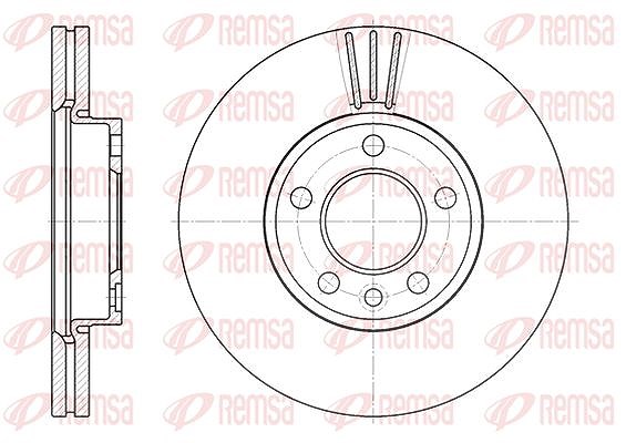 Kawe 1x Bremsscheibe [Hersteller-Nr. 670810] für Mercedes-Benz, VW