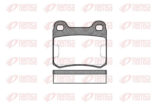 Kawe Bremsbelagsatz, Scheibenbremse [Hersteller-Nr. 015710] für Mercedes-Benz