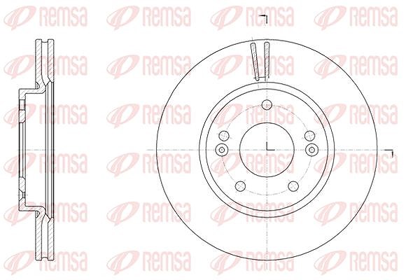 Kawe 1x Bremsscheibe [Hersteller-Nr. 6150710] für Hyundai