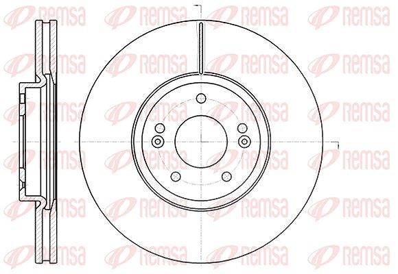 Kawe 1x Bremsscheibe [Hersteller-Nr. 6110210] für Hyundai, Kia