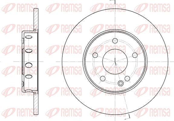 Kawe 1x Bremsscheibe [Hersteller-Nr. 631000] für Mercedes-Benz
