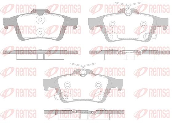 Kawe Bremsbelagsatz, Scheibenbremse [Hersteller-Nr. 084212] für Ford