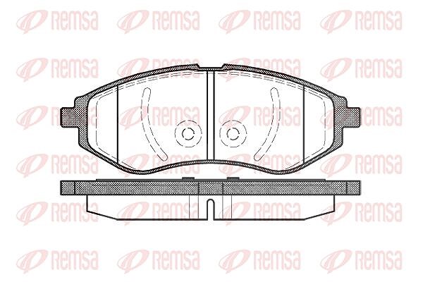 Kawe Bremsbelagsatz, Scheibenbremse [Hersteller-Nr. 098600] für Chevrolet, Cadillac, Daewoo
