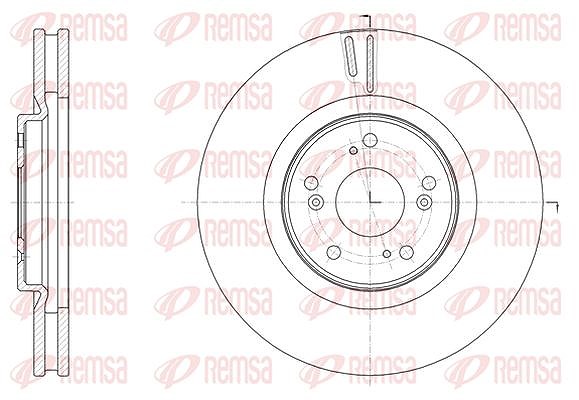 Kawe 1x Bremsscheibe [Hersteller-Nr. 6160710] für Honda