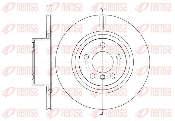Kawe 1x Bremsscheibe [Hersteller-Nr. 6145510] für BMW