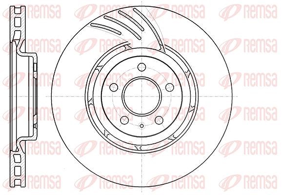 Kawe 1x Bremsscheibe [Hersteller-Nr. 6111110] für Audi