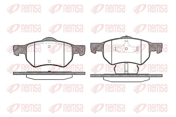 Kawe Bremsbelagsatz, Scheibenbremse [Hersteller-Nr. 088200] für Dodge, Chrysler