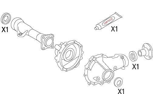 Corteco Dichtungssatz, Differential [Hersteller-Nr. 19536187] für Toyota