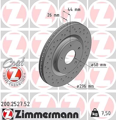 Zimmermann Bremsscheibe [Hersteller-Nr. 200.2527.52] für Nissan