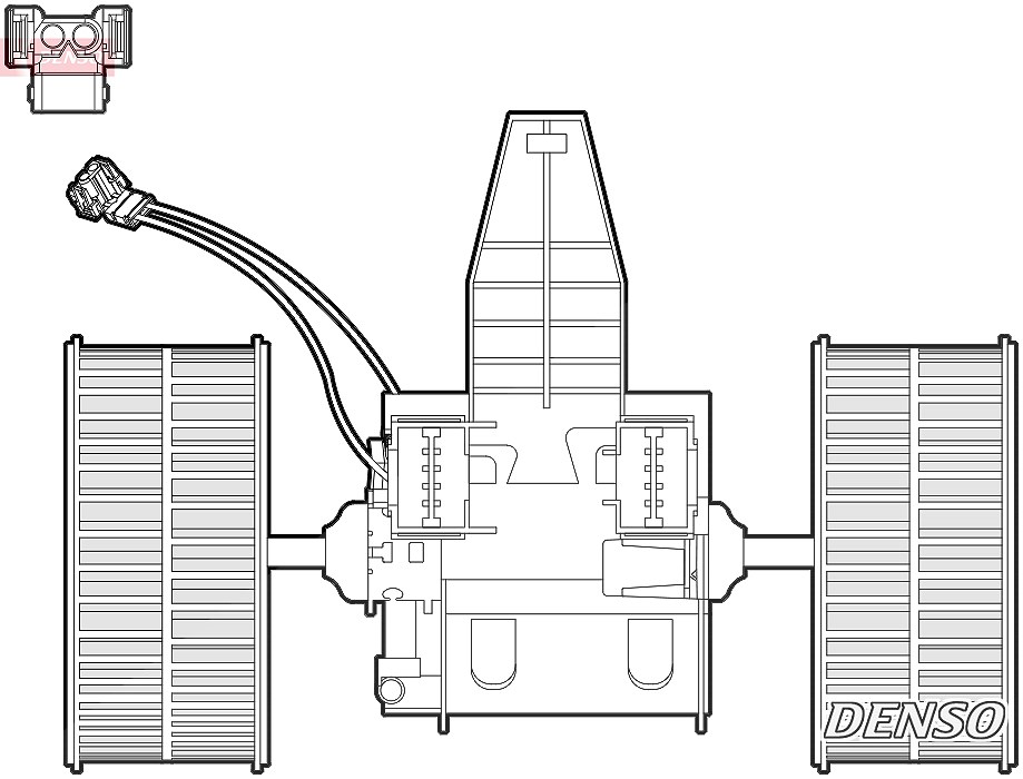 Denso Innenraumgebläse [Hersteller-Nr. DEA05009] für BMW