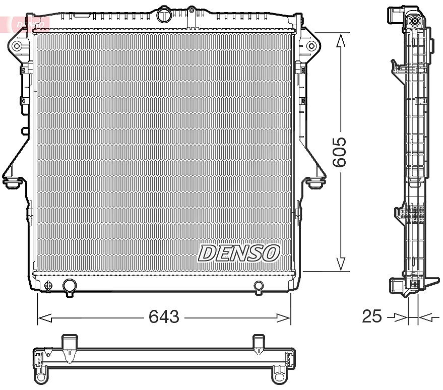 Wasserkühler DRM10119 DENSO für FORD RANGER - Bild 4