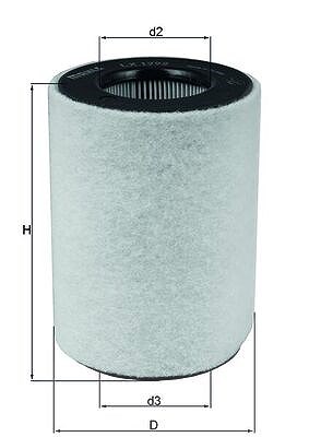 Mahle Luftfilter [Hersteller-Nr. LX1792] für Smart