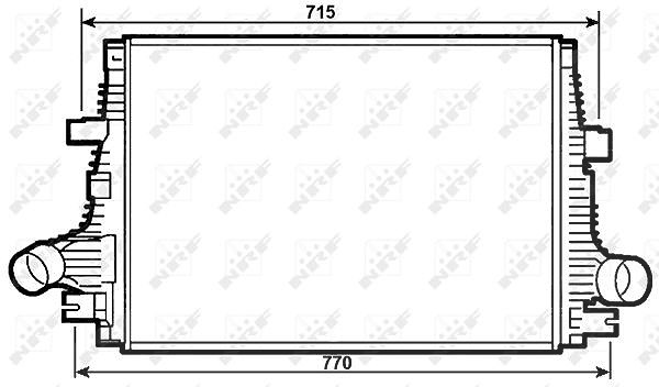 Nrf Ladeluftkühler [Hersteller-Nr. 30284] für Alfa Romeo