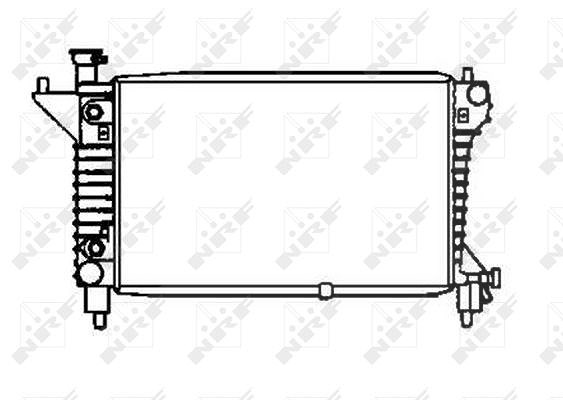 Nrf Kühler, Motorkühlung [Hersteller-Nr. 50254] für Ford Usa