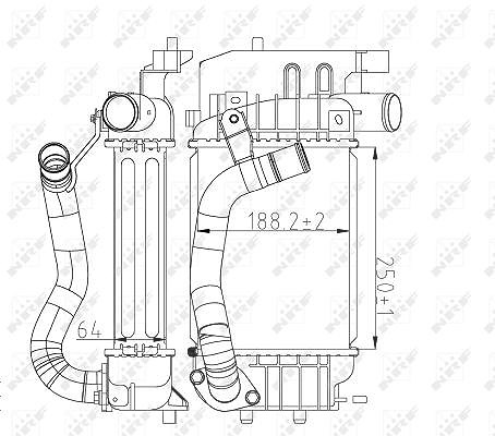 Nrf Ladeluftkühler [Hersteller-Nr. 30785] für Toyota