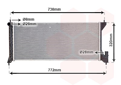 Van Wezel Kühler, Motorkühlung [Hersteller-Nr. 37002386] für Opel, Suzuki