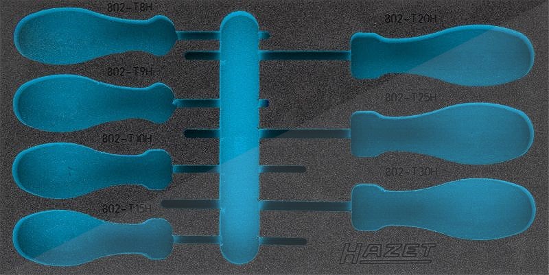 Hazet 2-Komponenten Weichschaum-Einlage - leer - für 802TH/7 [Hersteller-Nr. 163-422L]