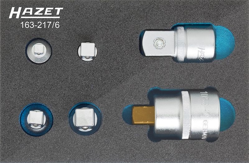 Hazet Adapter Satz - 1/4, 3/8, 1/2, 3/4 - 6-tlg. [Hersteller-Nr. 163-217/6]