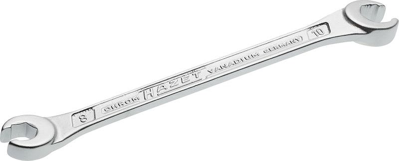 Hazet Doppel-Ringschlüssel - offen - Außen-Sechskant Profil - 8 x 10 mm [Hersteller-Nr. 612-8X10]