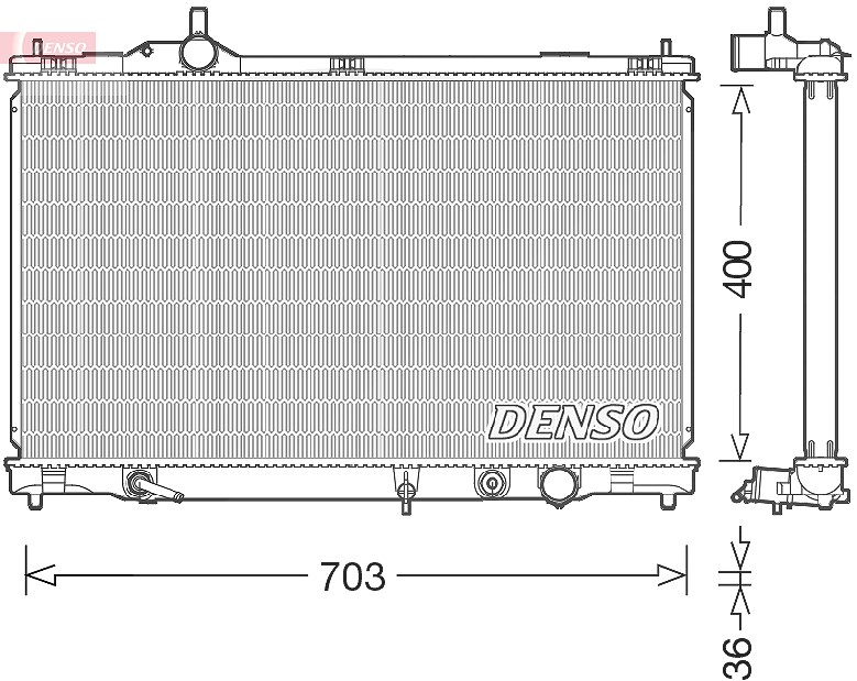 Denso Kühler, Motorkühlung [Hersteller-Nr. DRM50095] für Lexus