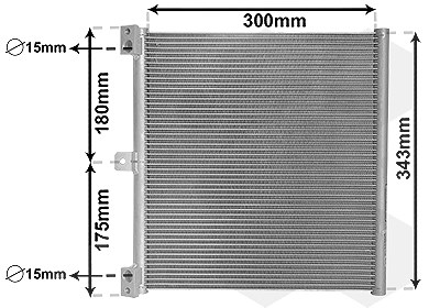 Van Wezel Kondensator, Klimaanlage [Hersteller-Nr. 74015701] für Porsche