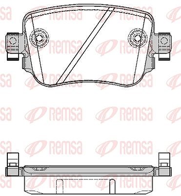 Kawe Bremsbelagsatz, Scheibenbremse [Hersteller-Nr. 154908] für VW, Skoda, Seat, Audi
