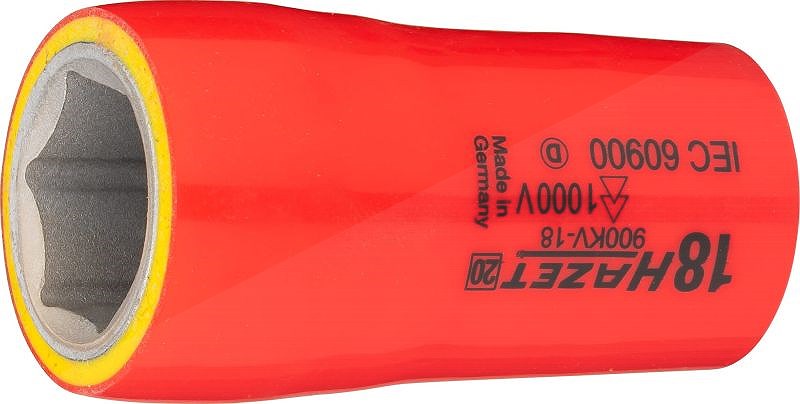 Hazet Steckschlüsseleinsatz - schutzisoliert - 1/2 - Sechskant - 18mm [Hersteller-Nr. 900KV-18]
