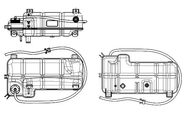 Nrf Ausgleichsbehälter, Kühlmittel [Hersteller-Nr. 454046] für Iveco