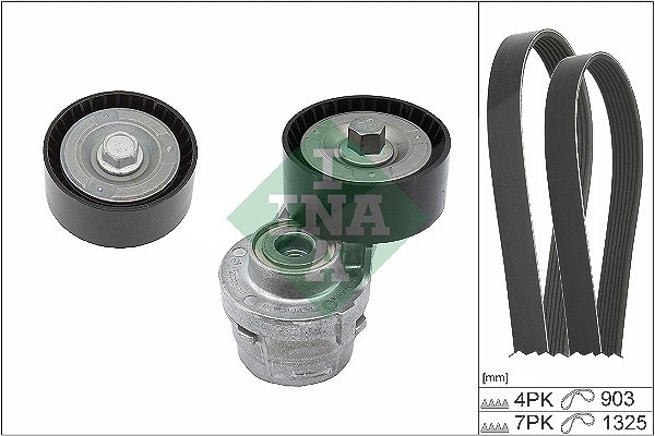Schaeffler Ina Keilrippenriemensatz [Hersteller-Nr. 529038610] für Iveco