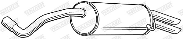 Walker Endschalldämpfer [Hersteller-Nr. 23333] für Skoda